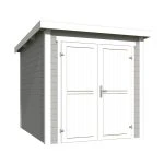 Outdoor Life Blokhut Sara Platinum Grey-Wit 200 x 250 cm - Afbeelding 3